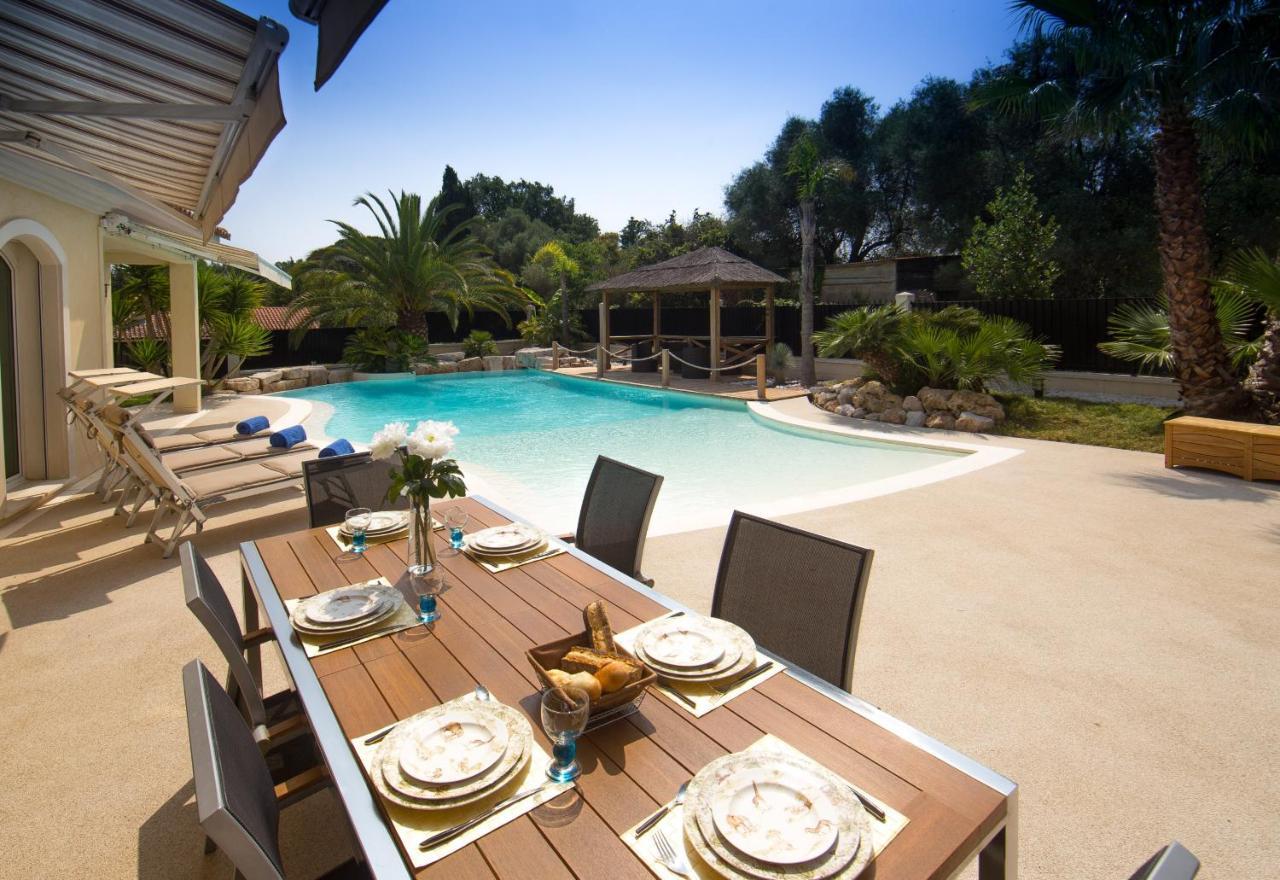 El Paradisio Splendid 5 Stars Villa Atypical In Antibes With Overflowing Swiming Pool Exterior foto