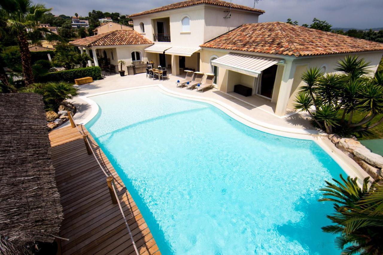 El Paradisio Splendid 5 Stars Villa Atypical In Antibes With Overflowing Swiming Pool Exterior foto